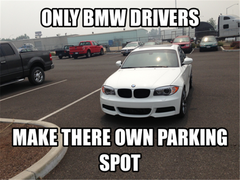 bmw parking meme