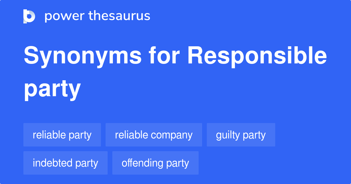 thesaurus for responsible