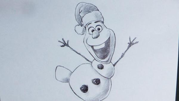 dibujos de navidad a lápiz faciles