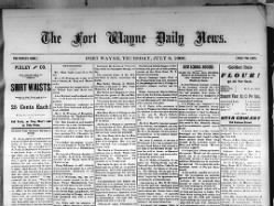 fort wayne newspaper obituary