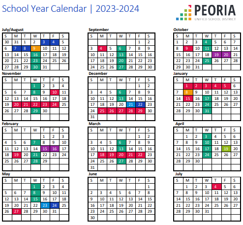 pusd az calendar