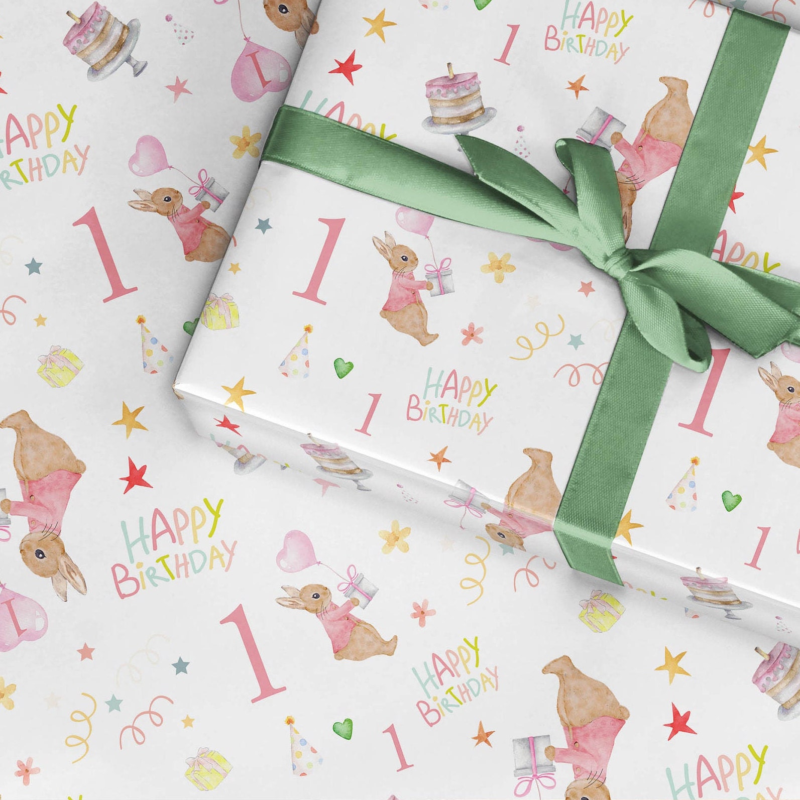 1st birthday gift wrapping paper