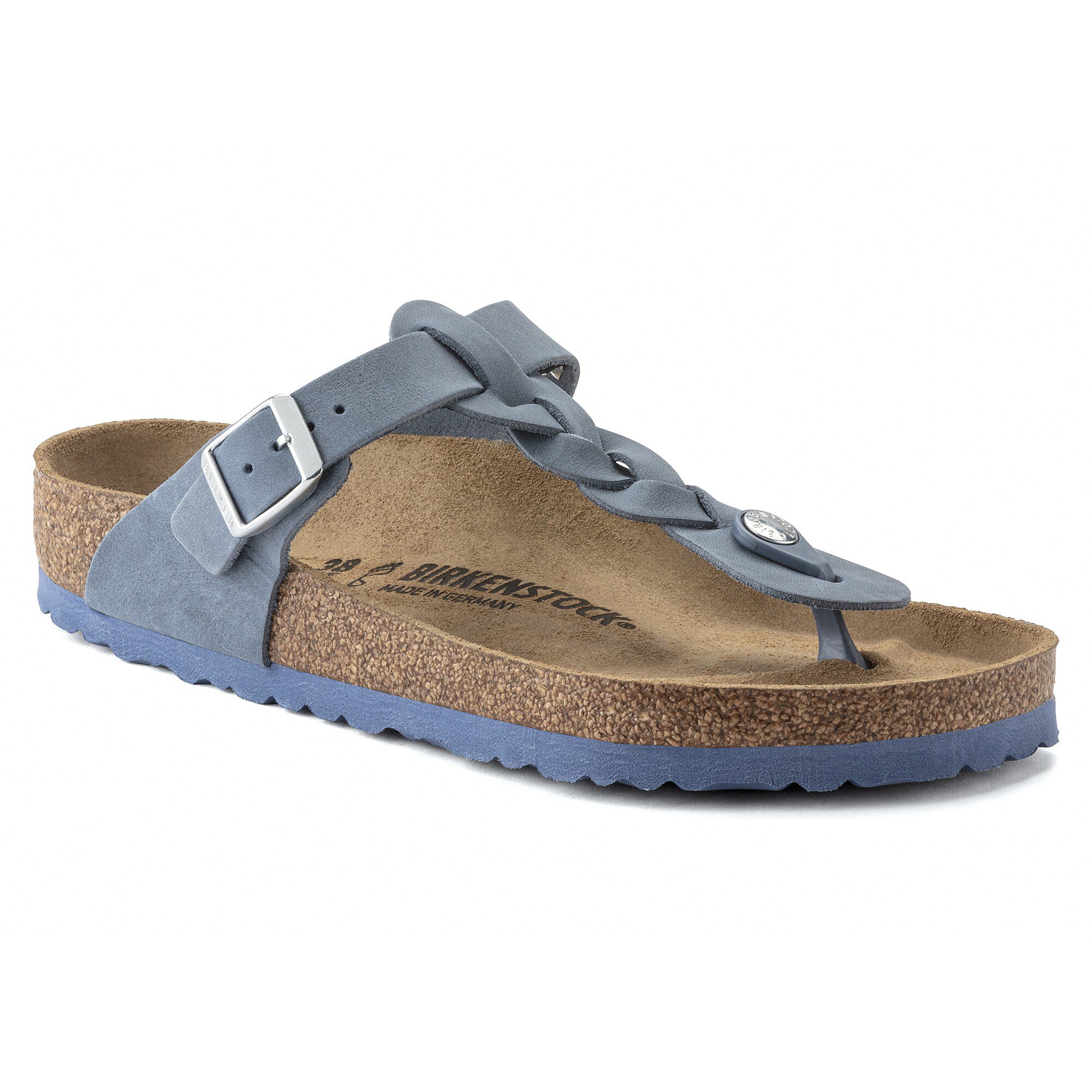 birkenstock gizeh braided blau