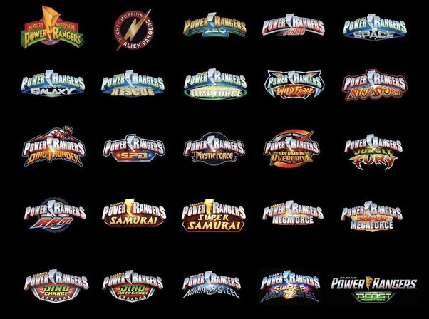 power rangers seasons list