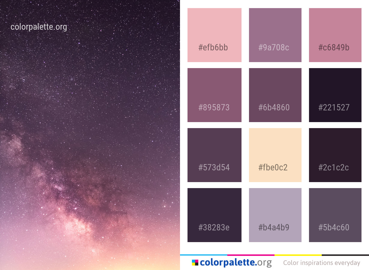 galaxy color pallete