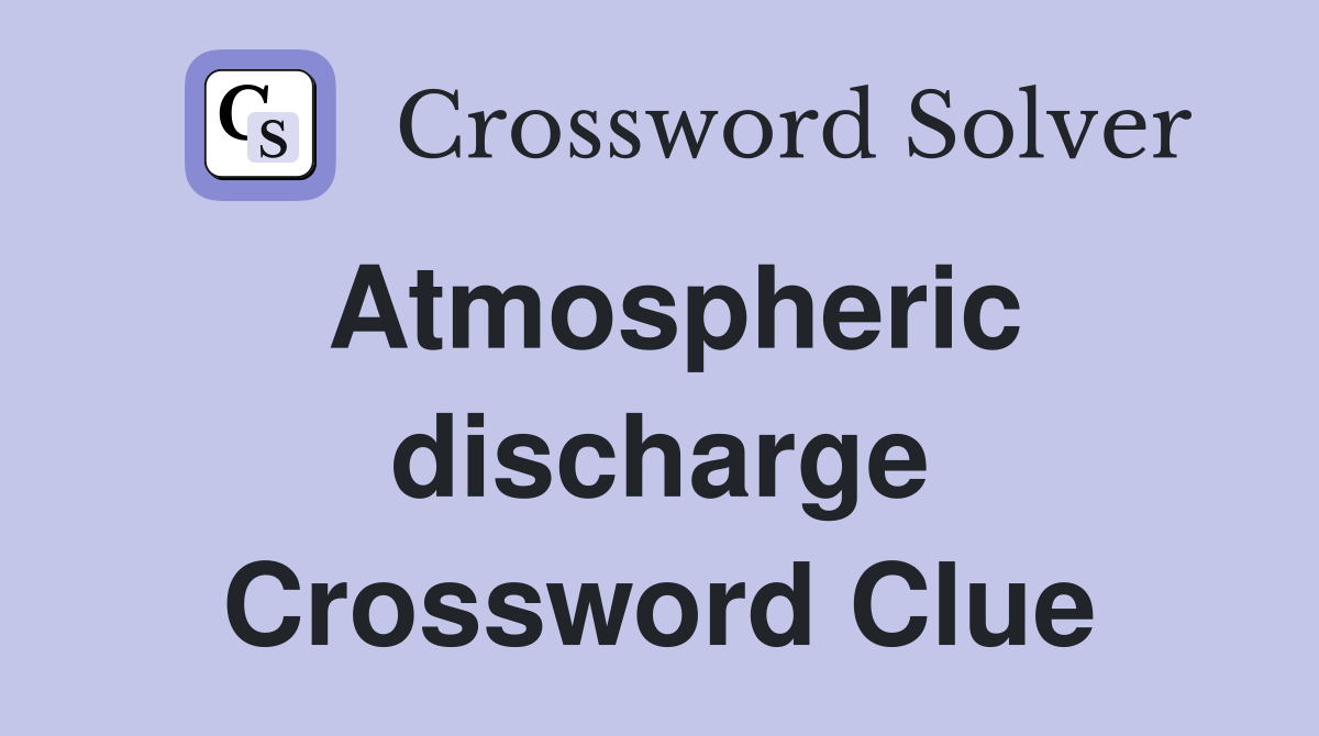 discharged crossword clue