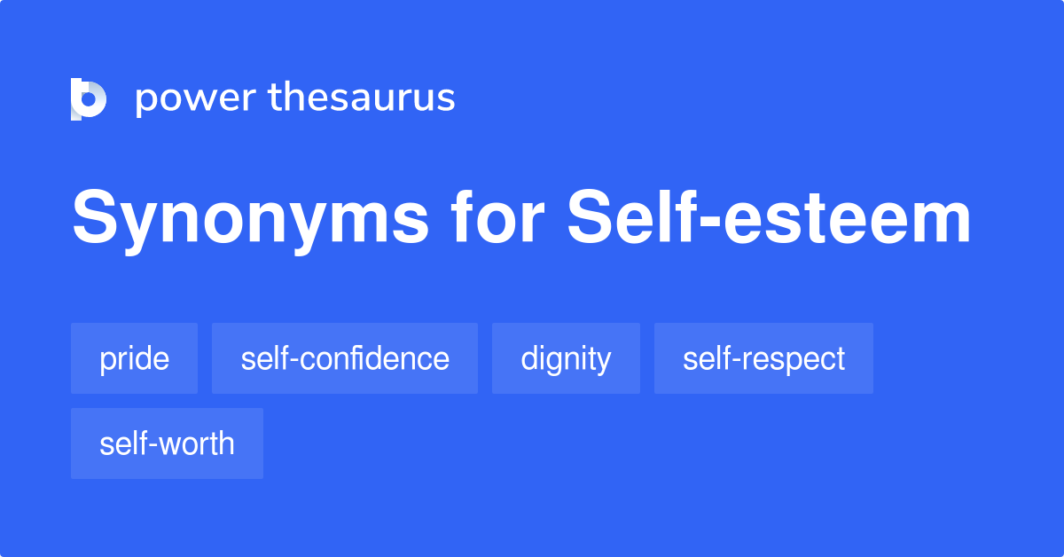 synonym for self esteem