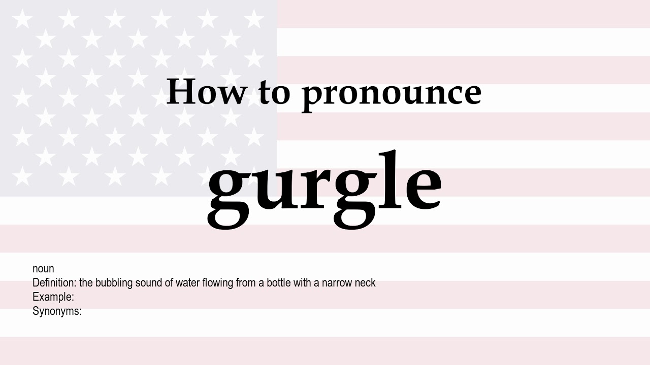 gurgle synonym