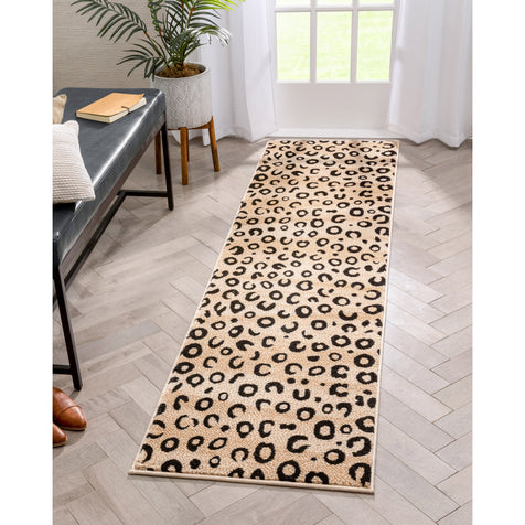 leopard print rug runner