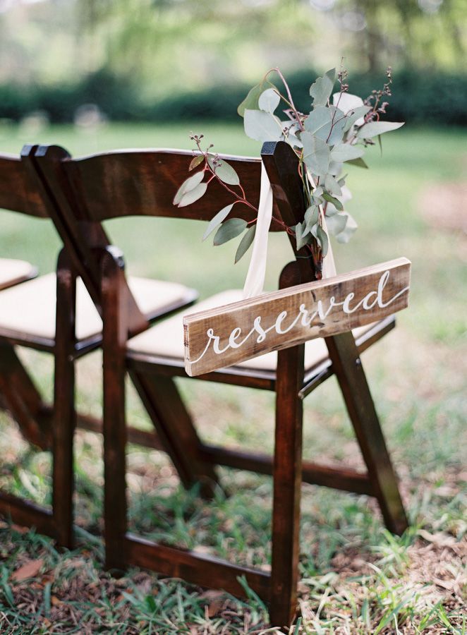 reserved seating wedding signs