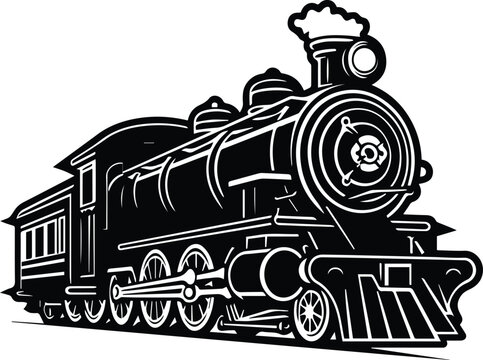 steam engine train clipart