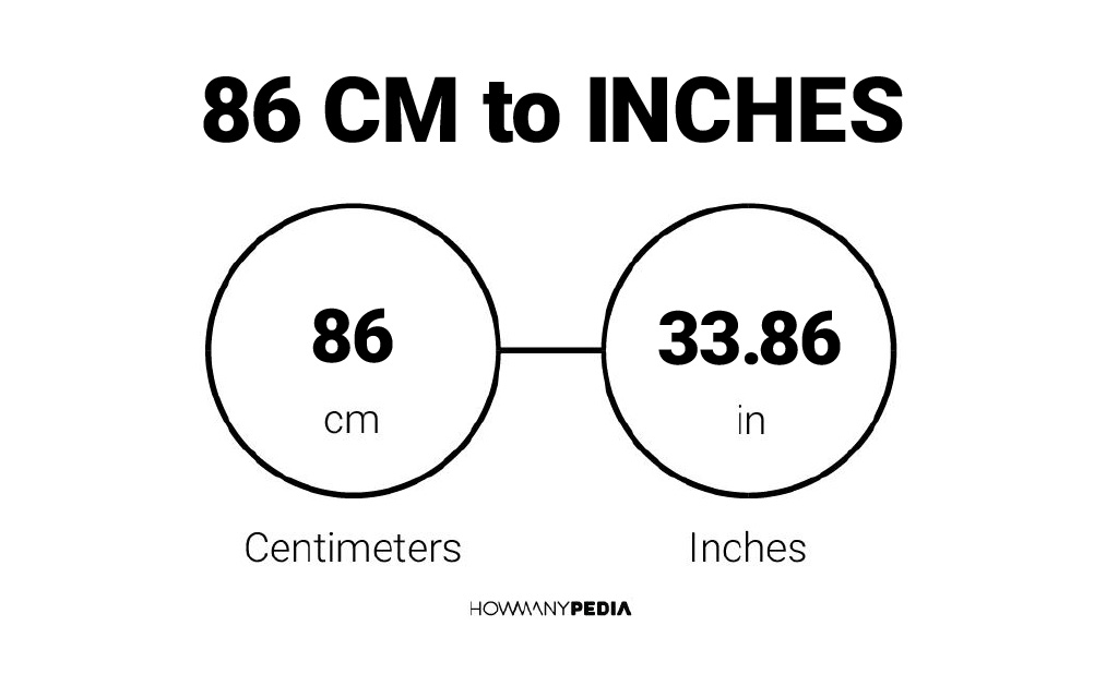 86cm inch