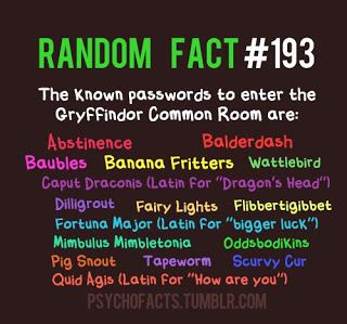 gryffindor common room password