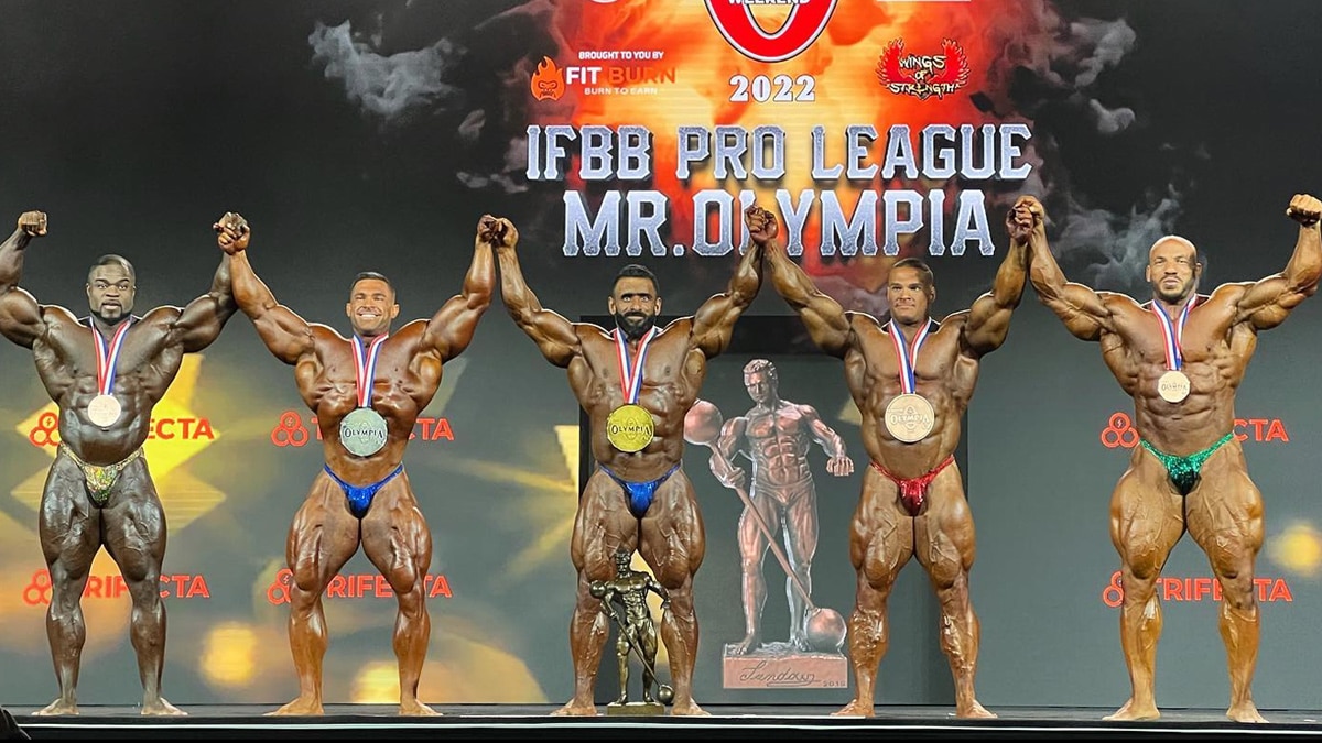 mr olympia placings