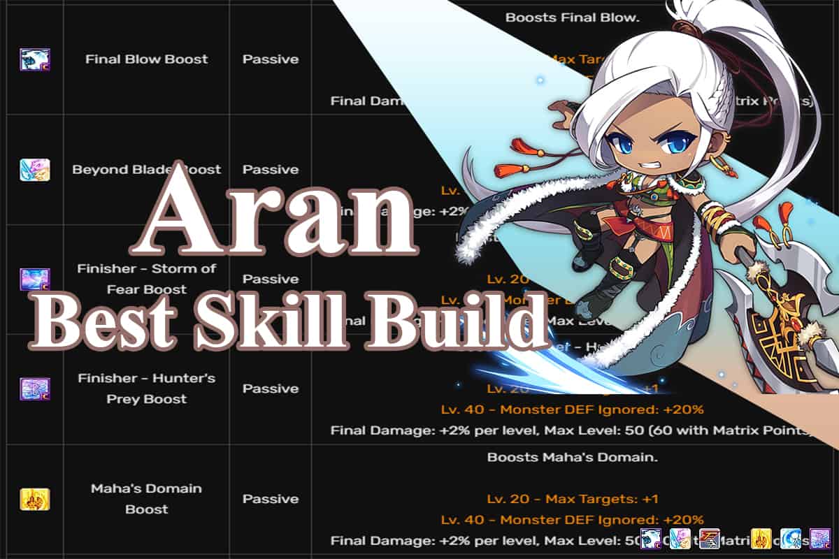 maplestory aran hyper skills