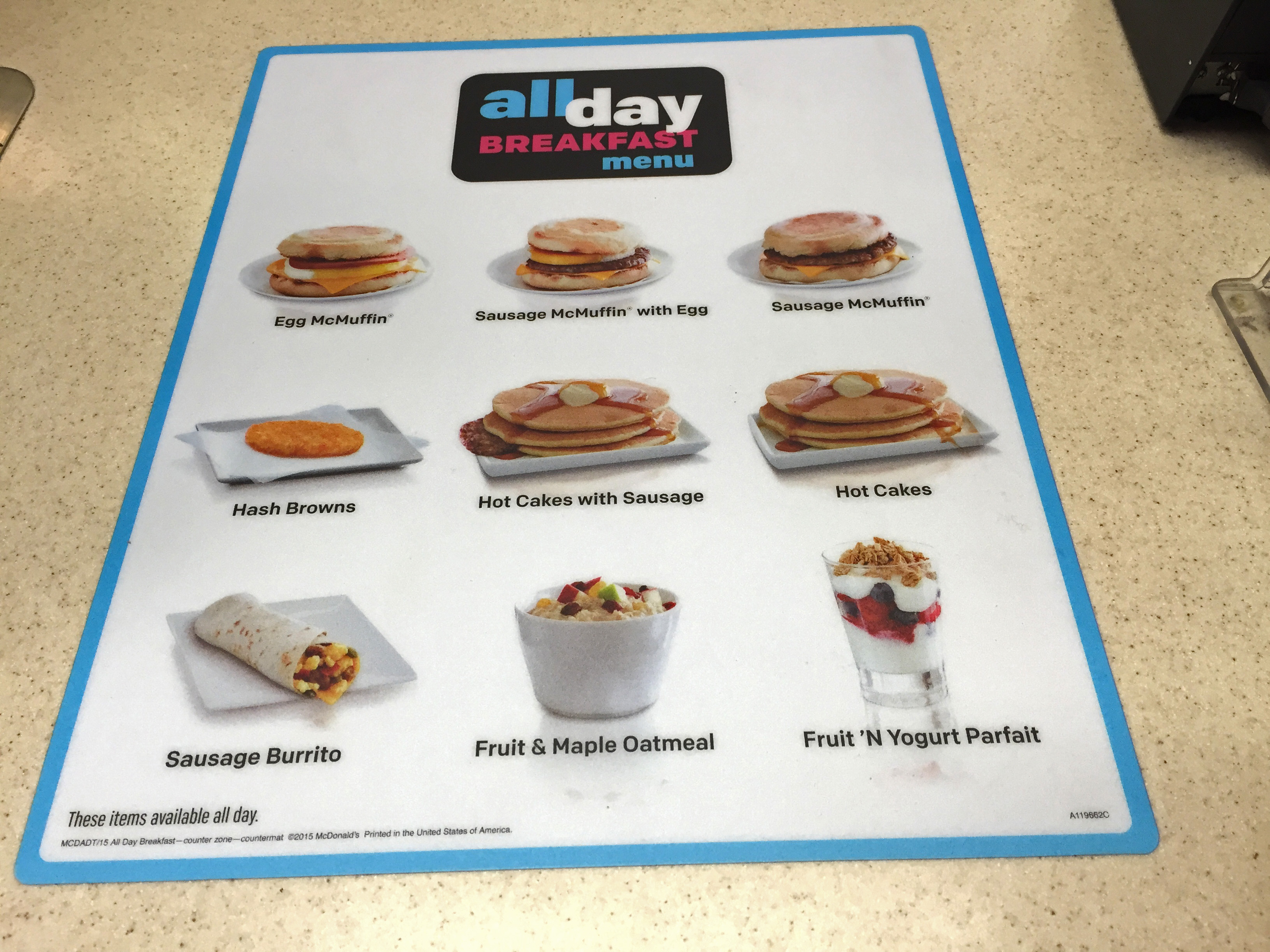 mcdonald all day menu