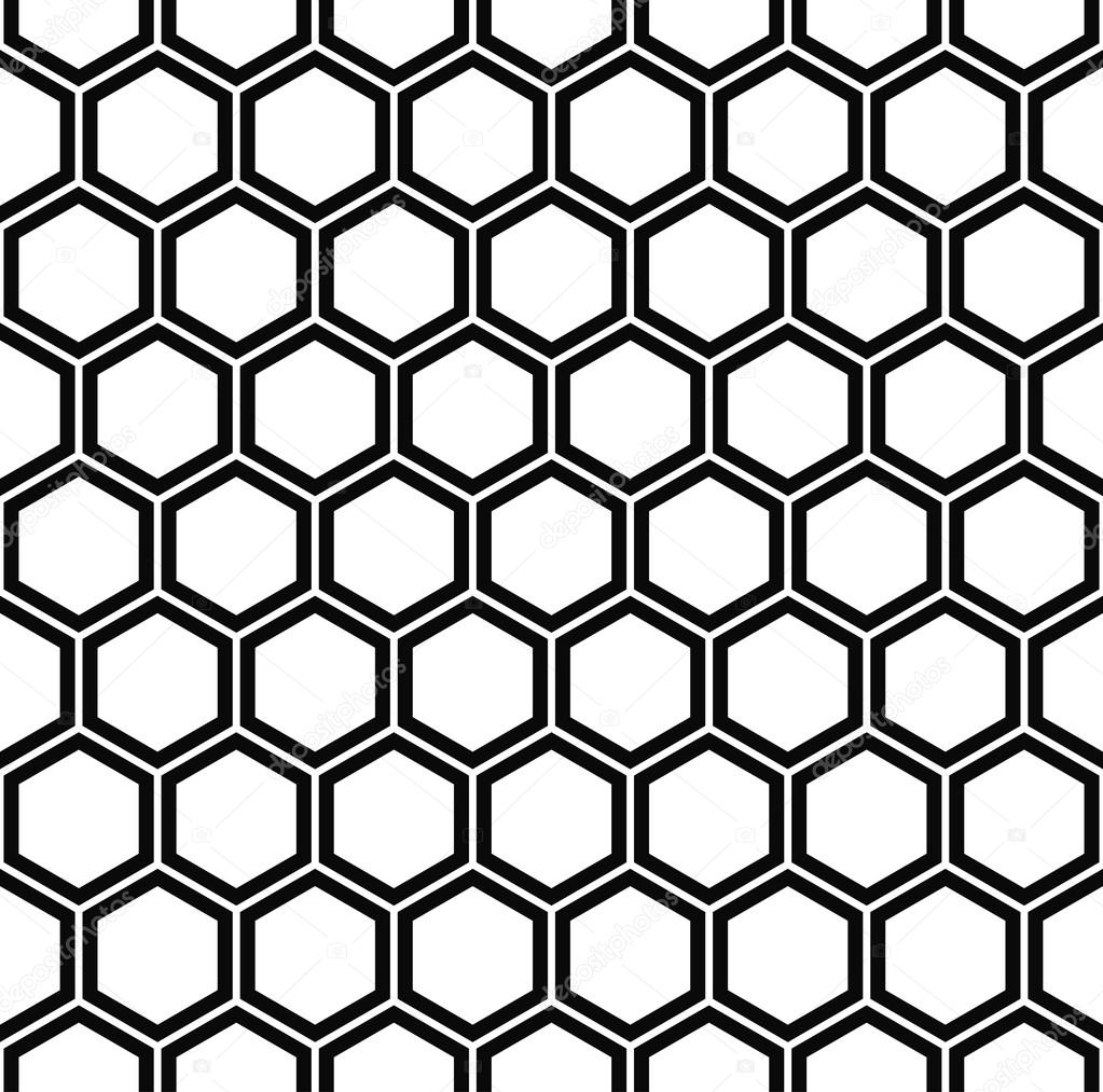 black and white hexagon wallpaper