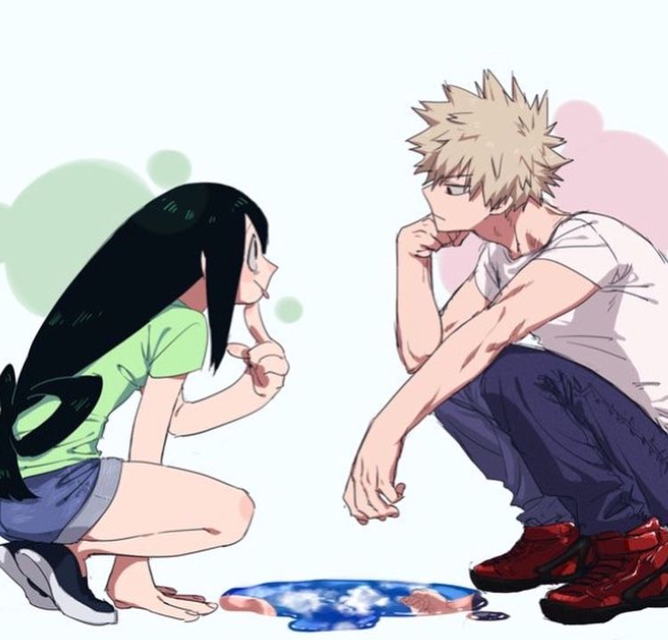 tsuyu y bakugo