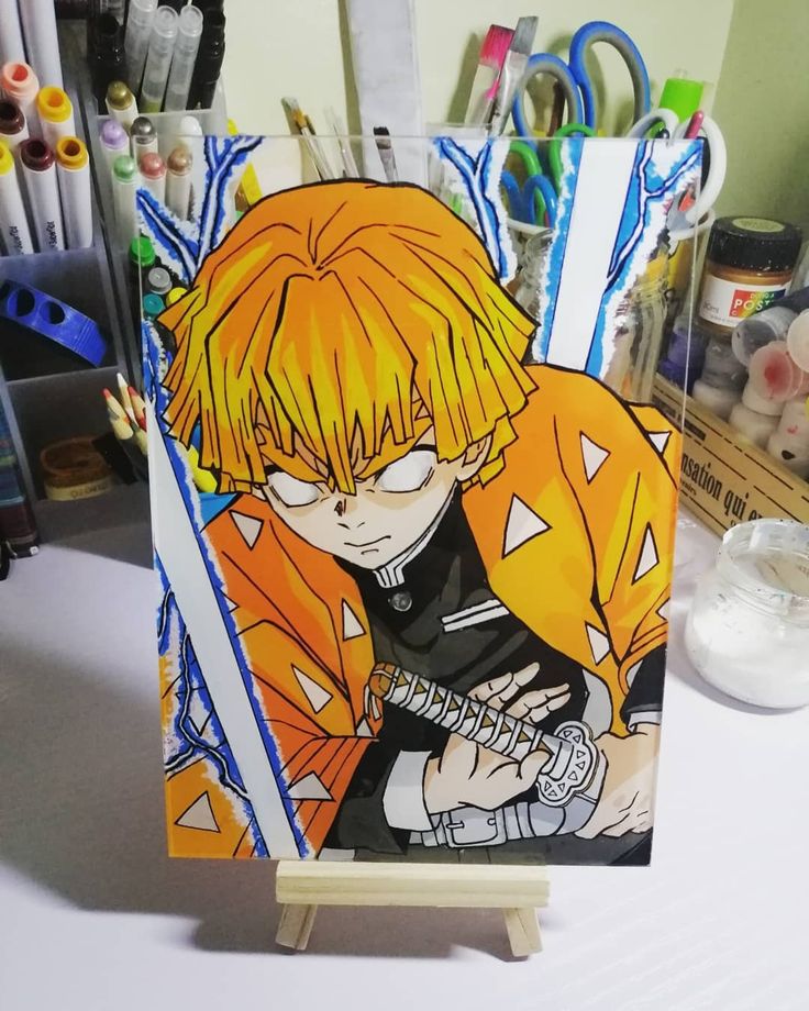 anime on canvas