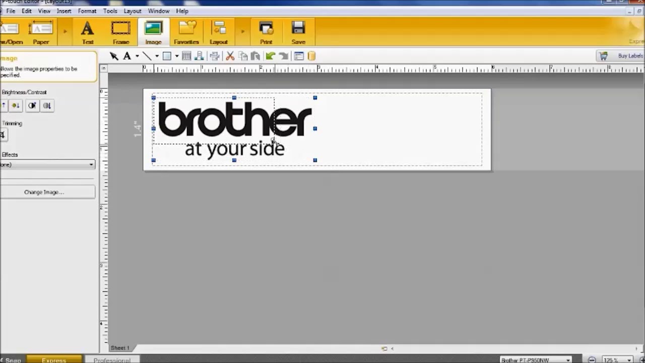 brother p touch label printer software