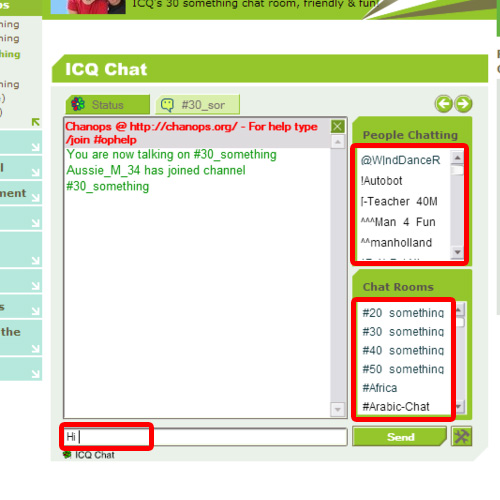 icq chat english