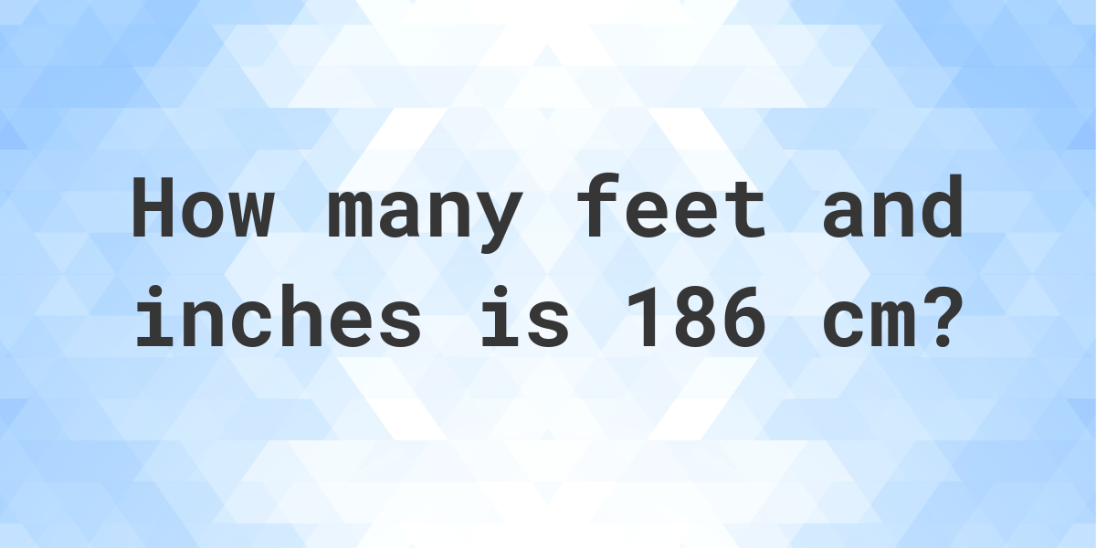 186cm in feet