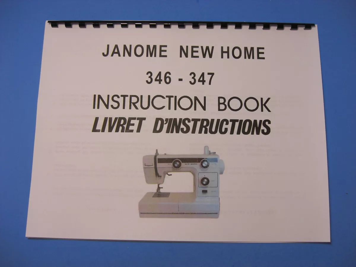 janome sewing machine manual