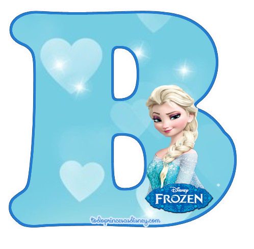 abecedario letras de frozen para imprimir