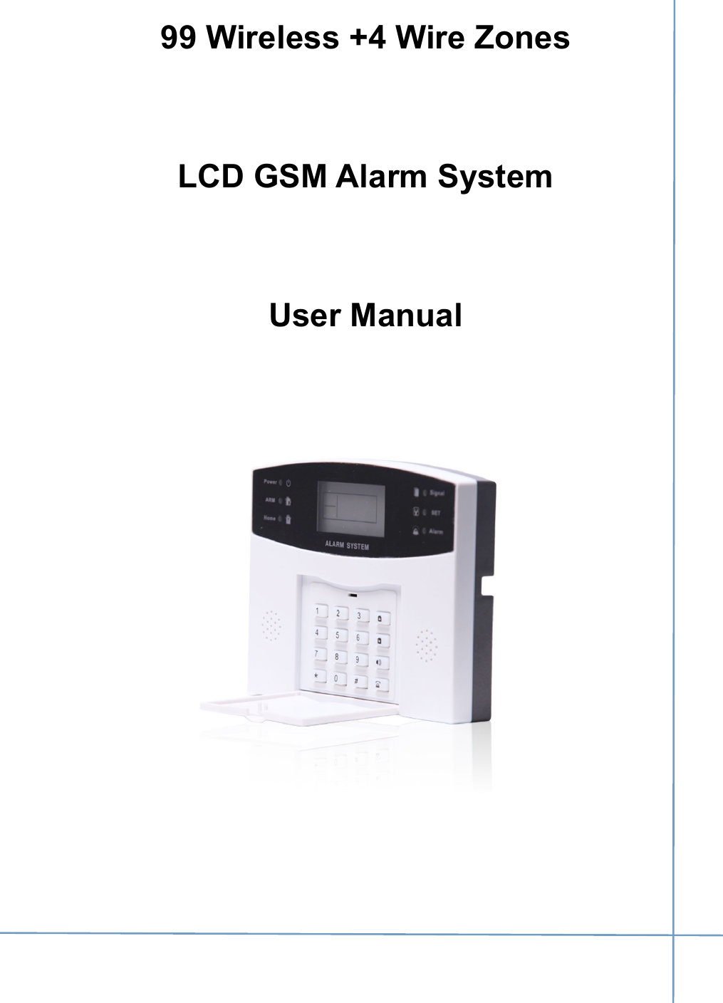 99 8 zone gsm alarm system manual