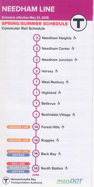 needham commuter rail schedule