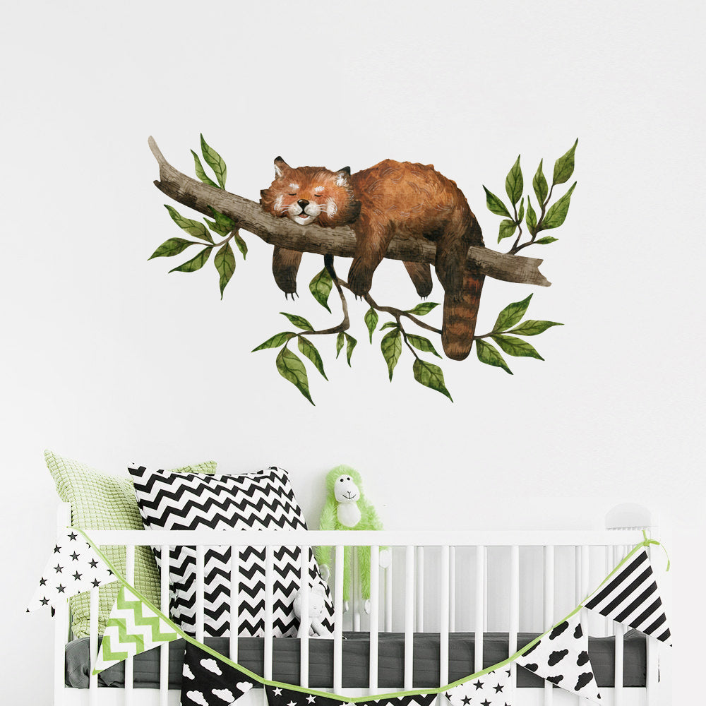 red panda wall stickers