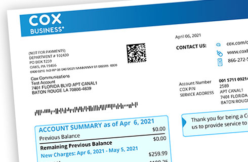 cox communications payment address