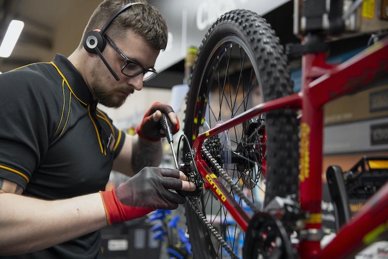 halfords bike service