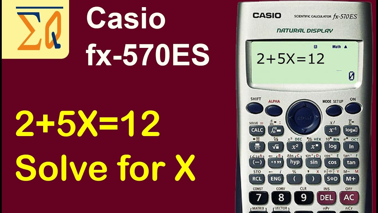 calculator solve for x