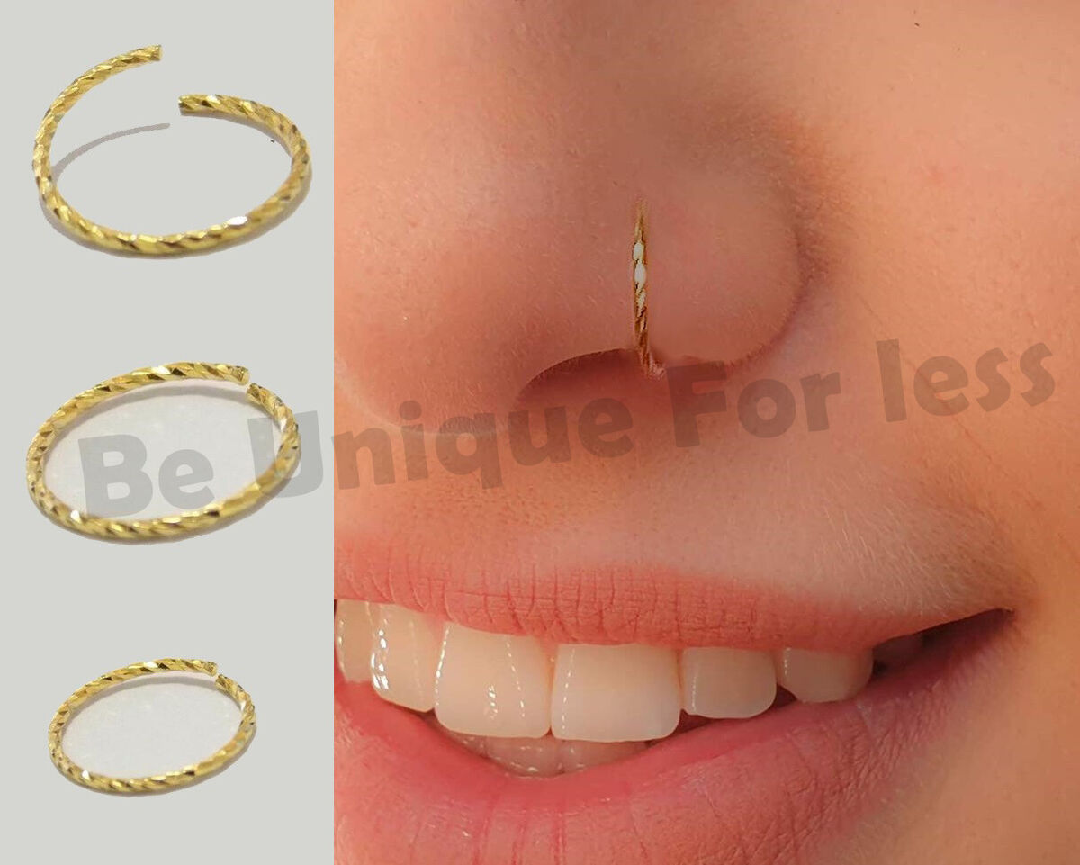 nose ring small gold