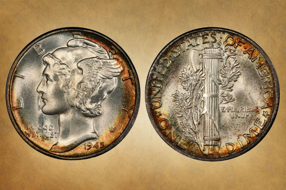 1945 mercury dime