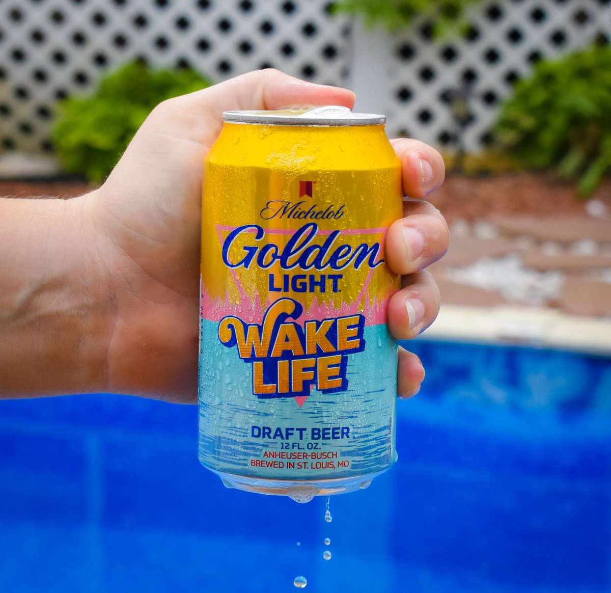 michelob golden light lake can