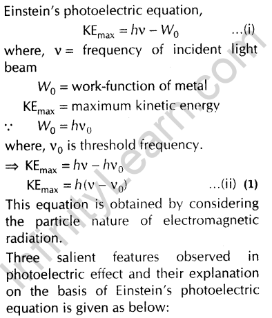 einstein photoelectric effect class 12