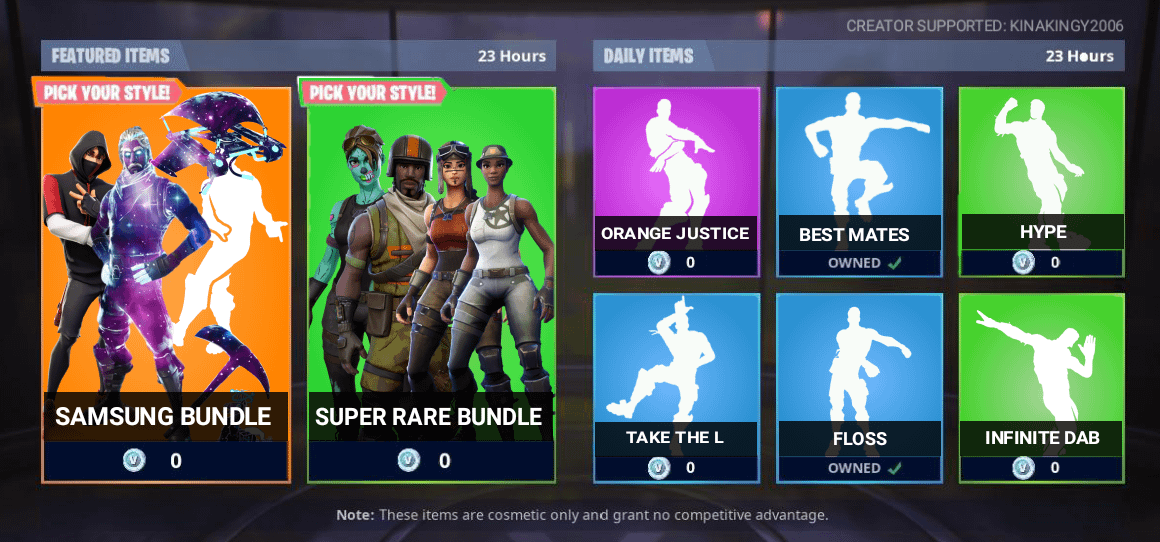 fortnight item shop tomorrow