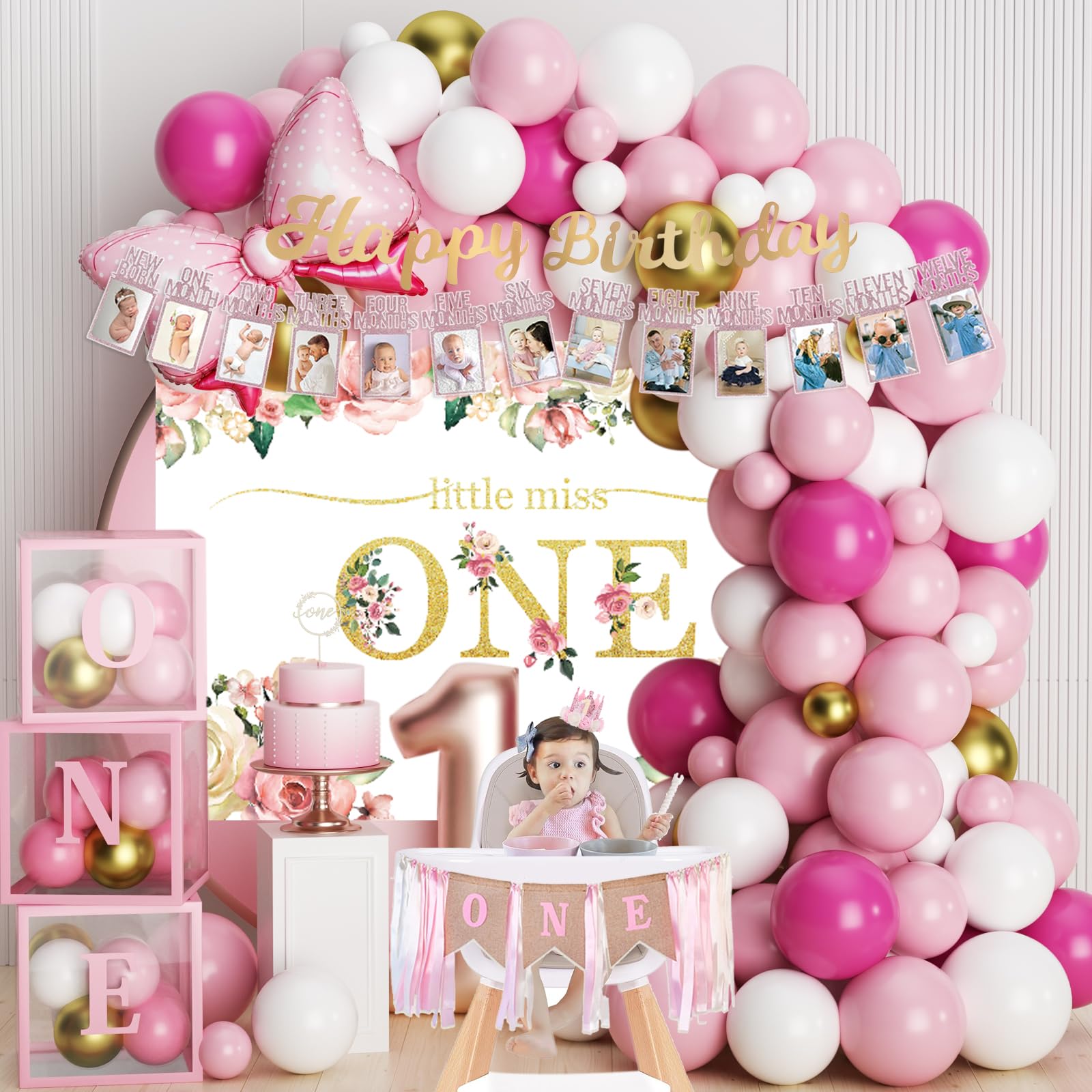 1 year old baby girl birthday decorations