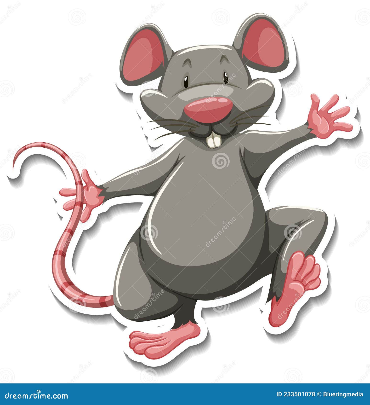 grey mouse cartoon