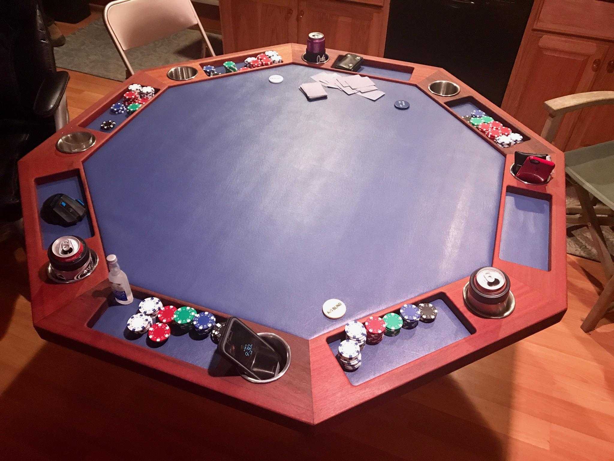 how to build a poker table with cup holders