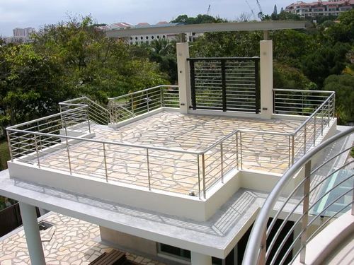 pipe railing design for roof