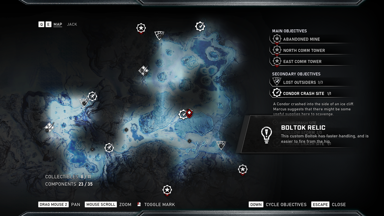 gears 5 relic weapons map