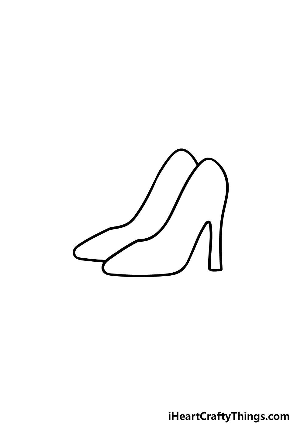 high heels drawing