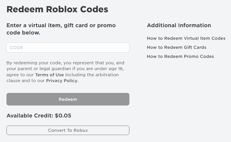 /redeem roblox