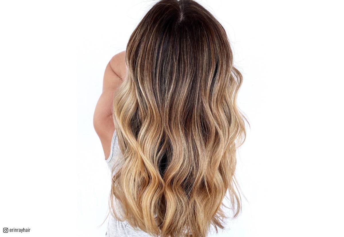 ombre hair blonde brown