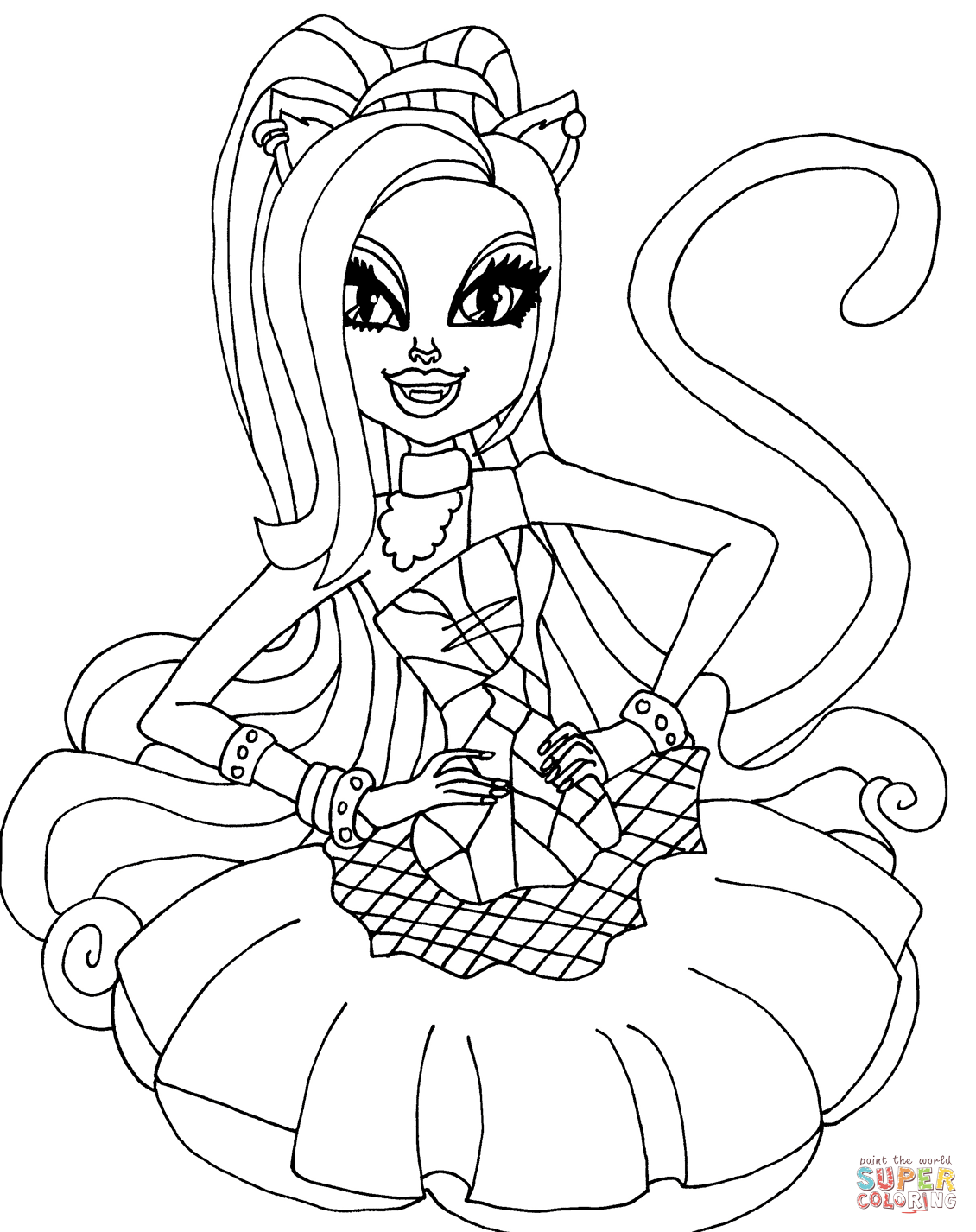 dibujos de monster high para colorear