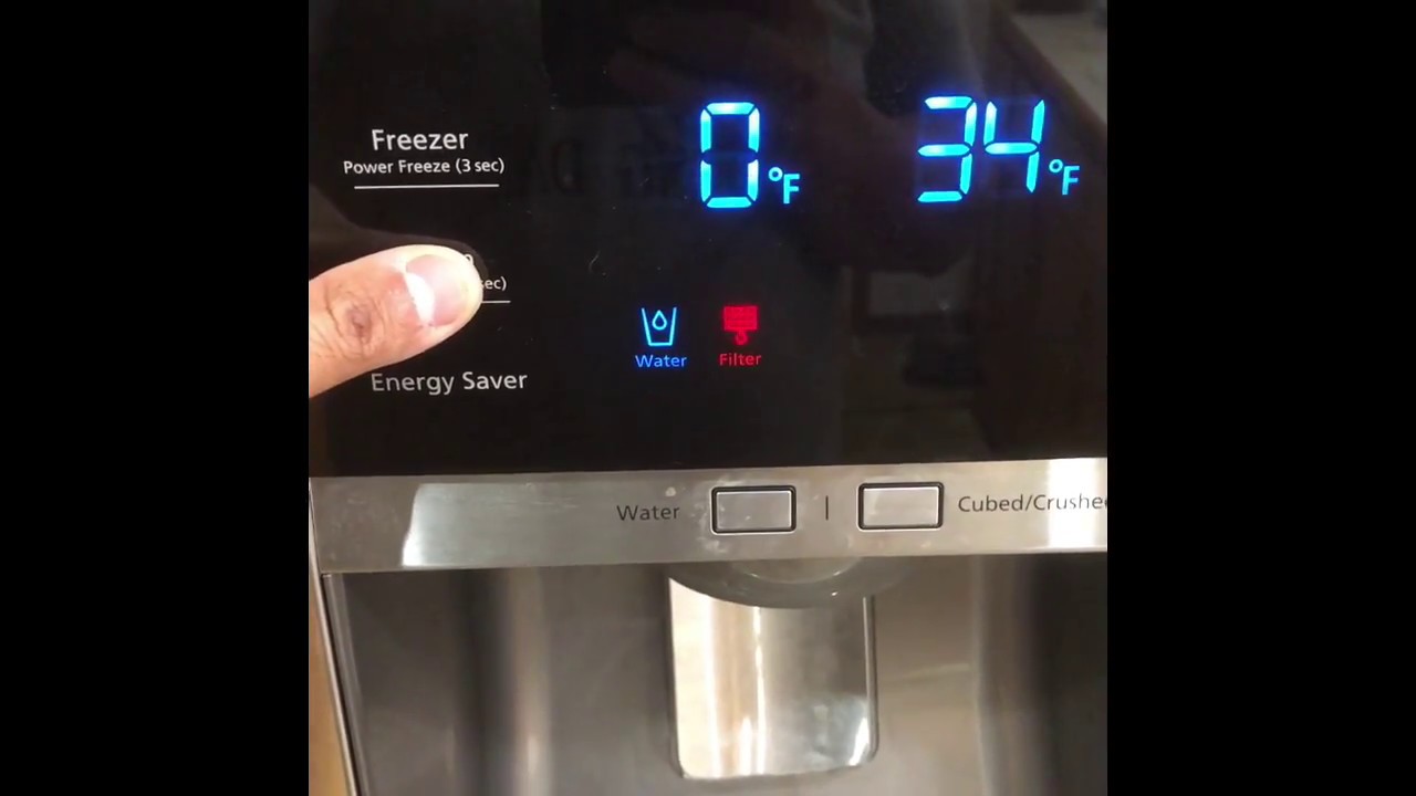 how to reset filter in samsung fridge