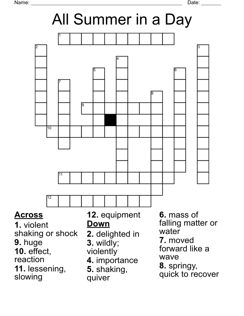 springy crossword clue